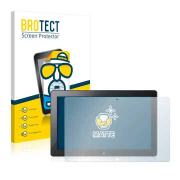 Vorderseite einer Produktverpackung mit dem Markenlogo BROTECT. Daneben ist das Gerät Samsung Ativ Smart PC Pro XE700T1A mit d