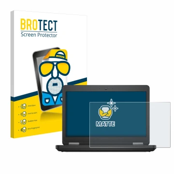 Vorderseite einer Produktverpackung mit dem Markenlogo BROTECT. Daneben ist das Gerät Dell Latitude 15 E5540 Non-Touch mit dem