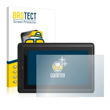 Vorderseite einer Produktverpackung mit dem Markenlogo BROTECT. Daneben ist das Gerät Wacom Cintiq 13 HD mit dem zugehörigen D