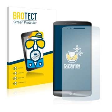 Vorderseite einer Produktverpackung mit dem Markenlogo BROTECT. Daneben ist das Gerät LG G3 Cat. 6 mit dem zugehörigen Display