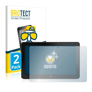 Vorderseite einer Produktverpackung mit dem Markenlogo BROTECT. Daneben ist das Gerät Dell Venue 11 Pro 7140 (2013-2014) mit d