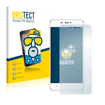 Vorderseite einer Produktverpackung mit dem Markenlogo BROTECT. Daneben ist das Gerät Gionee Elife S5.1 Pro mit dem zugehörige