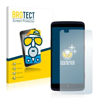 Vorderseite einer Produktverpackung mit dem Markenlogo BROTECT. Daneben ist das Gerät ZTE Axon Elite mit dem zugehörigen Displ