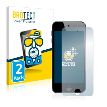 Vorderseite einer Produktverpackung mit dem Markenlogo BROTECT. Daneben ist das Gerät Apple iPod Touch (6. Gen.) mit dem zugeh