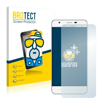 Vorderseite einer Produktverpackung mit dem Markenlogo BROTECT. Daneben ist das Gerät Allview V2 Viper mit dem zugehörigen Dis