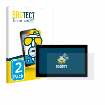 Vorderseite einer Produktverpackung mit dem Markenlogo BROTECT. Daneben ist das Gerät Siemens Simatic Flat Panel 12