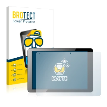 Vorderseite einer Produktverpackung mit dem Markenlogo BROTECT. Daneben ist das Gerät Chuwi Hi12 mit dem zugehörigen Displaysc