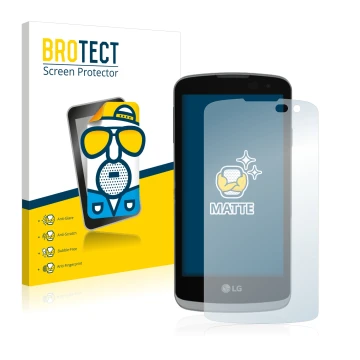 Vorderseite einer Produktverpackung mit dem Markenlogo BROTECT. Daneben ist das Gerät LG Optimus Zone 3 mit dem zugehörigen Di