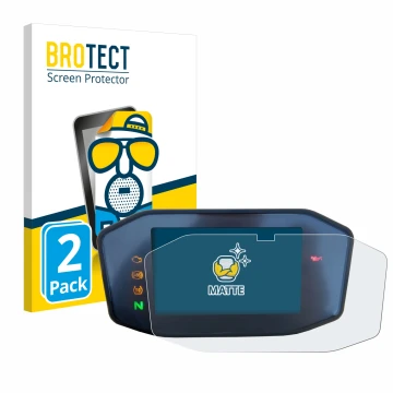 Vorderseite einer Produktverpackung mit dem Markenlogo BROTECT. Daneben ist das Gerät KTM 690 Duke 2016 mit dem zugehörigen Di