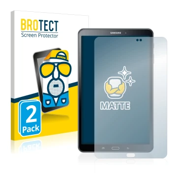 Vorderseite einer Produktverpackung mit dem Markenlogo BROTECT. Daneben ist das Gerät Samsung Galaxy Tab A6 10.1