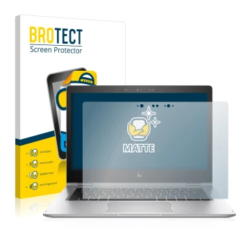 Vorderseite einer Produktverpackung mit dem Markenlogo BROTECT. Daneben ist das Gerät HP EliteBook x360 1030 G2 mit dem zugehö