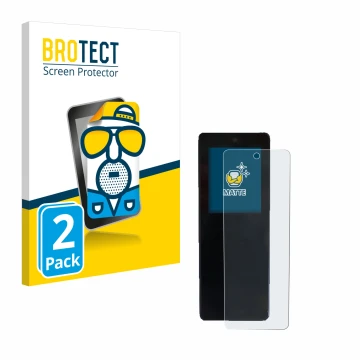 Vorderseite einer Produktverpackung mit dem Markenlogo BROTECT. Daneben ist das Gerät Stromer ST2 Omni-Display mit dem zugehör