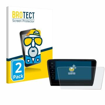 Vorderseite einer Produktverpackung mit dem Markenlogo BROTECT. Daneben ist das Gerät Skoda Octavia 2017 Infotainment System C