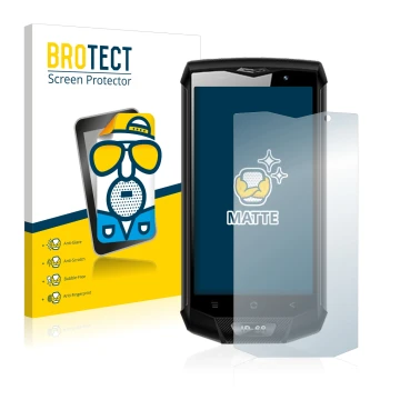 Vorderseite einer Produktverpackung mit dem Markenlogo BROTECT. Daneben ist das Gerät Blackview BV8000 Pro mit dem zugehörigen