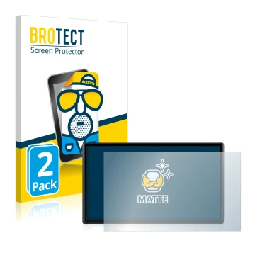 Vorderseite einer Produktverpackung mit dem Markenlogo BROTECT. Daneben ist das Gerät Garmin DriveSmart 61 LMT-S mit dem zugeh