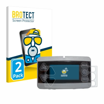 Vorderseite einer Produktverpackung mit dem Markenlogo BROTECT. Daneben ist das Gerät Airbus P8GR mit dem zugehörigen Displays