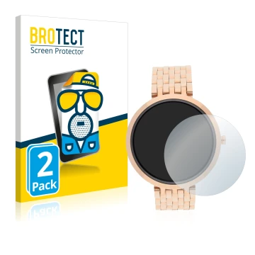 Vorderseite einer Produktverpackung mit dem Markenlogo BROTECT. Daneben ist das Gerät Xlyne X-Watch Siona XW Fit mit dem zugeh