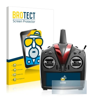 Vorderseite einer Produktverpackung mit dem Markenlogo BROTECT. Daneben ist das Gerät VBar Control Touch mit dem zugehörigen D