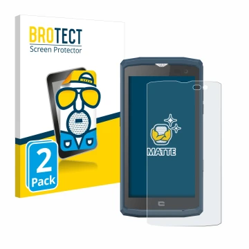 Vorderseite einer Produktverpackung mit dem Markenlogo BROTECT. Daneben ist das Gerät Crosscall Core X3 mit dem zugehörigen Di