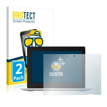 Vorderseite einer Produktverpackung mit dem Markenlogo BROTECT. Daneben ist das Gerät Lenovo IdeaPad D330 mit dem zugehörigen 