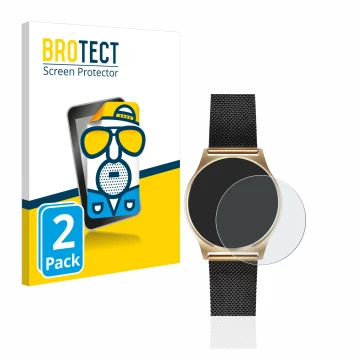 Vorderseite einer Produktverpackung mit dem Markenlogo BROTECT. Daneben ist das Gerät Xlyne X-Watch Joli XW Pro mit dem zugehö