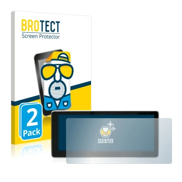 Vorderseite einer Produktverpackung mit dem Markenlogo BROTECT. Daneben ist das Gerät Mercedes-Benz E-Class W212 2009-2014 NTG