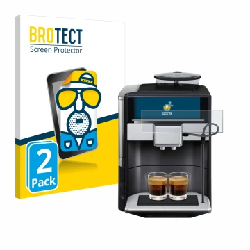 Vorderseite einer Produktverpackung mit dem Markenlogo BROTECT. Daneben ist das Gerät Siemens EQ.6 plus s700 mit dem zugehörig
