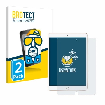 Vorderseite einer Produktverpackung mit dem Markenlogo BROTECT. Daneben ist das Gerät Apple iPad 10.2