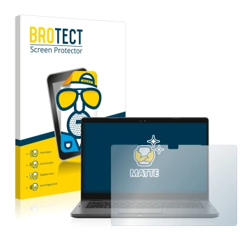 Vorderseite einer Produktverpackung mit dem Markenlogo BROTECT. Daneben ist das Gerät Dell Latitude 5300 2-in-1 mit dem zugehö