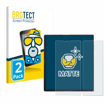 Vorderseite einer Produktverpackung mit dem Markenlogo BROTECT. Daneben ist das Gerät Huawei Mate Xs mit dem zugehörigen Displ