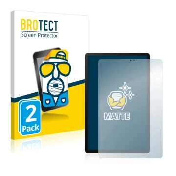 Vorderseite einer Produktverpackung mit dem Markenlogo BROTECT. Daneben ist das Gerät Samsung Galaxy Tab S6 2020 mit dem zugeh