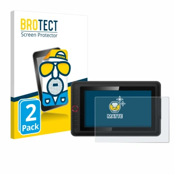 Vorderseite einer Produktverpackung mit dem Markenlogo BROTECT. Daneben ist das Gerät XP-Pen Artist 12 Pro mit dem zugehörigen