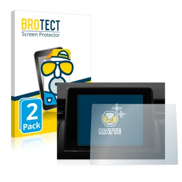Vorderseite einer Produktverpackung mit dem Markenlogo BROTECT. Daneben ist das Gerät Renault Clio V 2020 Easy Link 7