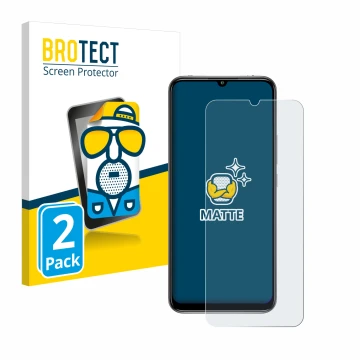 Vorderseite einer Produktverpackung mit dem Markenlogo BROTECT. Daneben ist das Gerät Xiaomi Mi 10 Lite mit dem zugehörigen Di