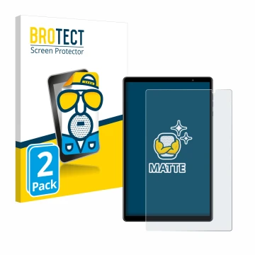Vorderseite einer Produktverpackung mit dem Markenlogo BROTECT. Daneben ist das Gerät Teclast P10S mit dem zugehörigen Display