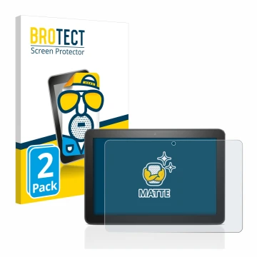 Vorderseite einer Produktverpackung mit dem Markenlogo BROTECT. Daneben ist das Gerät Amazon Fire HD 8 2020 (10. Gen.) mit dem