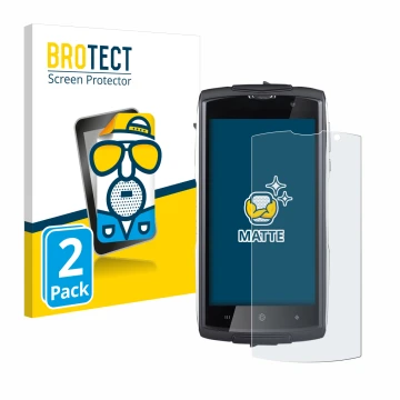 Vorderseite einer Produktverpackung mit dem Markenlogo BROTECT. Daneben ist das Gerät GoClever Quantum 500 Steel mit dem zugeh