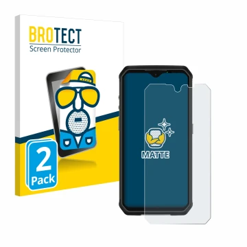 Vorderseite einer Produktverpackung mit dem Markenlogo BROTECT. Daneben ist das Gerät Ulefone Armor 9 mit dem zugehörigen Disp