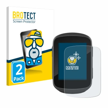 Vorderseite einer Produktverpackung mit dem Markenlogo BROTECT. Daneben ist das Gerät Garmin Edge 130 Plus mit dem zugehörigen