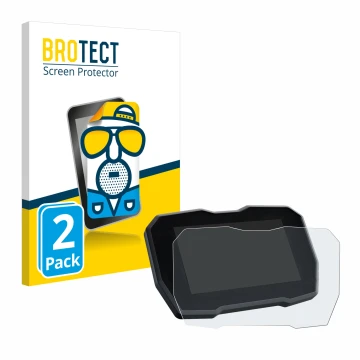 Vorderseite einer Produktverpackung mit dem Markenlogo BROTECT. Daneben ist das Gerät Ducati Streetfighter V4 2020 Tachoanzeig