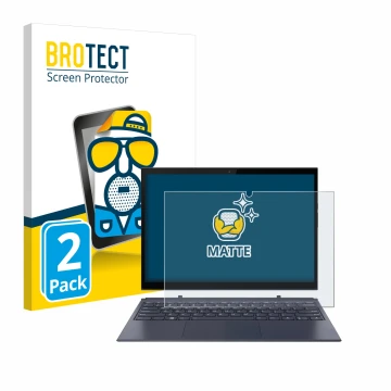 Vorderseite einer Produktverpackung mit dem Markenlogo BROTECT. Daneben ist das Gerät Lenovo Yoga Duet 7 mit dem zugehörigen D