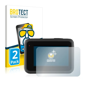 Vorderseite einer Produktverpackung mit dem Markenlogo BROTECT. Daneben ist das Gerät GoPro Hero 9 Black mit dem zugehörigen D