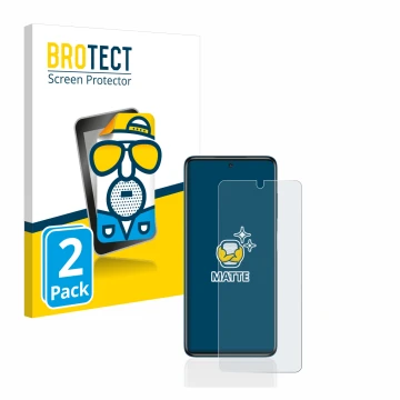 Vorderseite einer Produktverpackung mit dem Markenlogo BROTECT. Daneben ist das Gerät Xiaomi Poco X3 NFC mit dem zugehörigen D