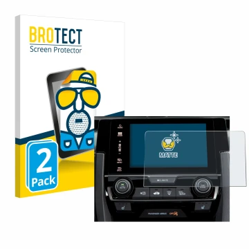 Vorderseite einer Produktverpackung mit dem Markenlogo BROTECT. Daneben ist das Gerät Honda Civic 2020 Infotainment System 202