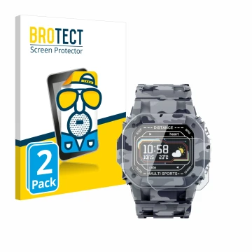 Vorderseite einer Produktverpackung mit dem Markenlogo BROTECT. Daneben ist das Gerät JAY-tech SWi2 mit dem zugehörigen Displa