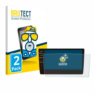 Vorderseite einer Produktverpackung mit dem Markenlogo BROTECT. Daneben ist das Gerät Volkswagen T6.1 California 2021 Discover