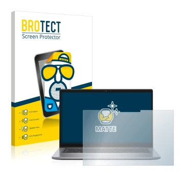 Vorderseite einer Produktverpackung mit dem Markenlogo BROTECT. Daneben ist das Gerät Dell Latitude 7410 2-in-1 mit dem zugehö