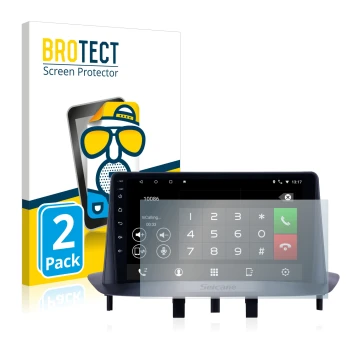 Vorderseite einer Produktverpackung mit dem Markenlogo BROTECT. Daneben ist das Gerät Pioneer AVH-Z5200DAB mit dem zugehörigen
