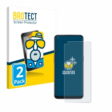 Vorderseite einer Produktverpackung mit dem Markenlogo BROTECT. Daneben ist das Gerät OnePlus Nord N10 5G mit dem zugehörigen 