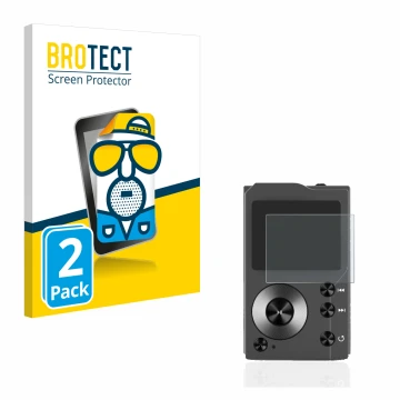 Vorderseite einer Produktverpackung mit dem Markenlogo BROTECT. Daneben ist das Gerät Surfans F20 mit dem zugehörigen Displays